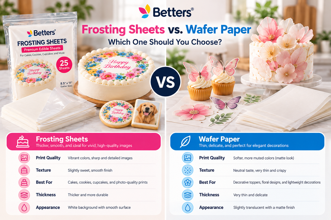 Frosting Sheets vs. Wafer Paper: Which One Should You Choose?