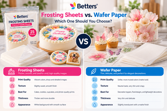 Frosting Sheets vs. Wafer Paper: Which One Should You Choose?