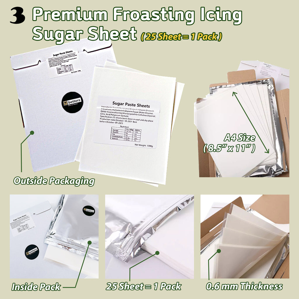 Betters Sugar sheet, 25 counts