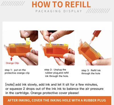 betters edible ink how to refill with step by step